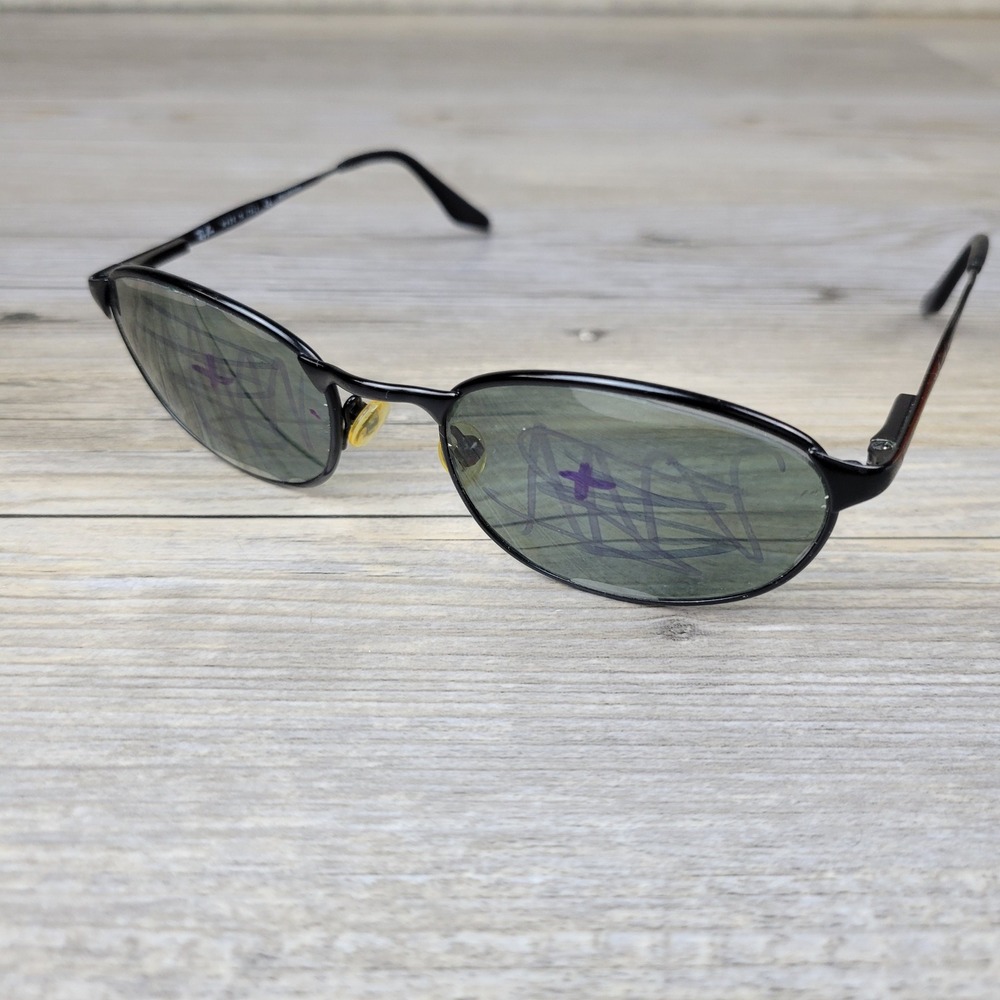 Ray-Ban Sunglasses RB 3003 W3079 Black Oval Frames Only Italy Men 50-19-135